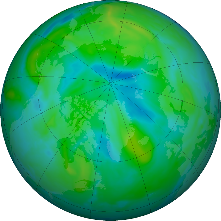 Arctic ozone map for 01 September 2022